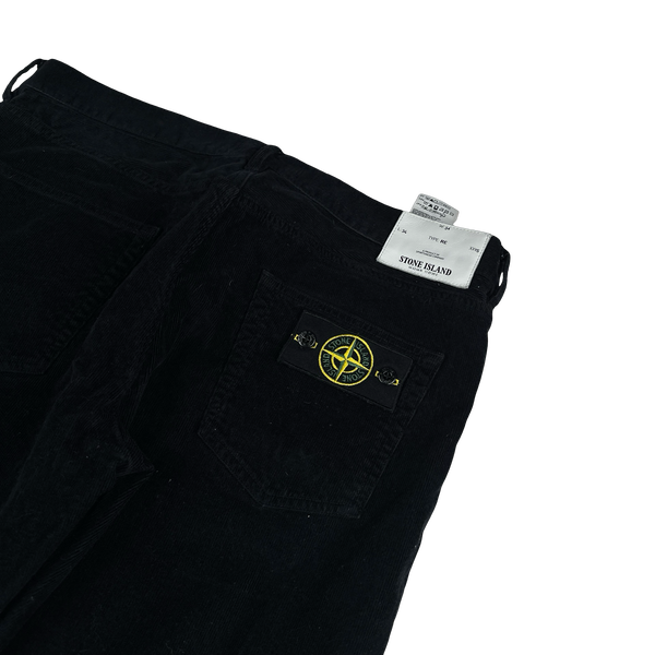 Stone Island 2012 Black Corduroy RE Trousers - 34"