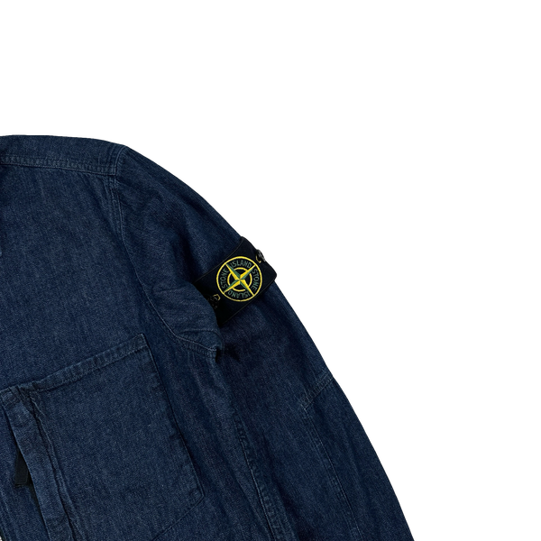 Stone Island 2017 Cotton Indigo Denim Overshirt - Medium