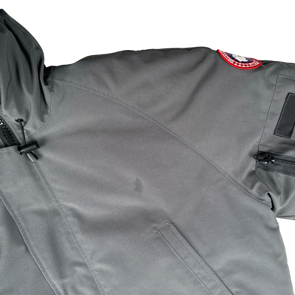 Canada Goose Grey Chilliwack Bomber Parka Jacket - Small