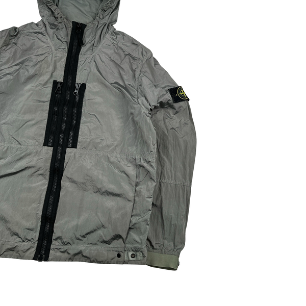 Stone Island 2017 Grey Zipped Nylon Metal Overshirt - Large