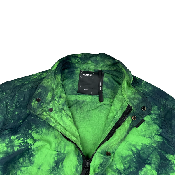 Nemen Tie Dye Green Zipped Jacket - Large