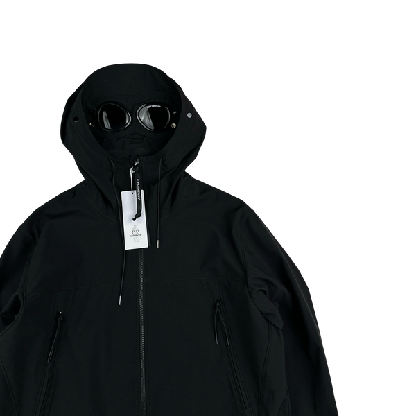 CP Company Black Soft Shell R Goggle Jacket - XL