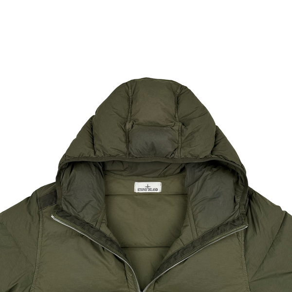 Stone Island 2023 Khaki Seamless Tunnel Nylon Down TC - Small