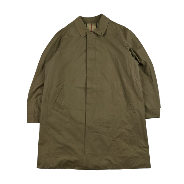 Burberry Nova Check Lined Tan Trench Coat - XL