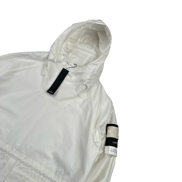 Stone Island 2022 White Ghost O-Ventile Pullover Smock Jacket - XL