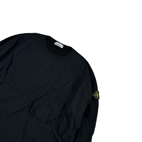 Stone Island 2021 Black Naslan Light Pullover -  Large
