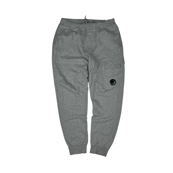 CP Company Grey Cotton Lens Viewer Joggers - Medium