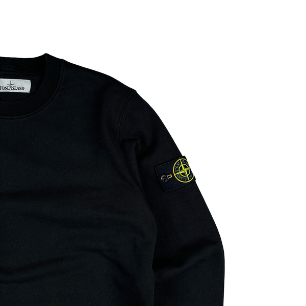Stone Island 2020 Black Crewneck Sweatshirt - Small