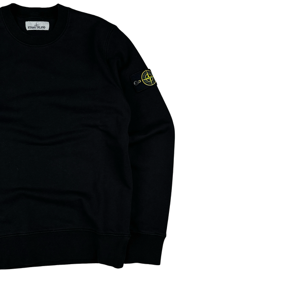Stone Island 2020 Black Crewneck Sweatshirt - Small