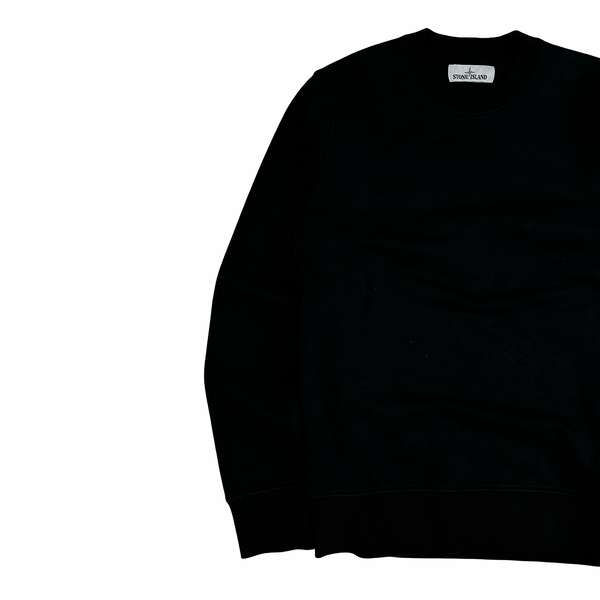 Stone Island 2020 Black Crewneck Sweatshirt - Small