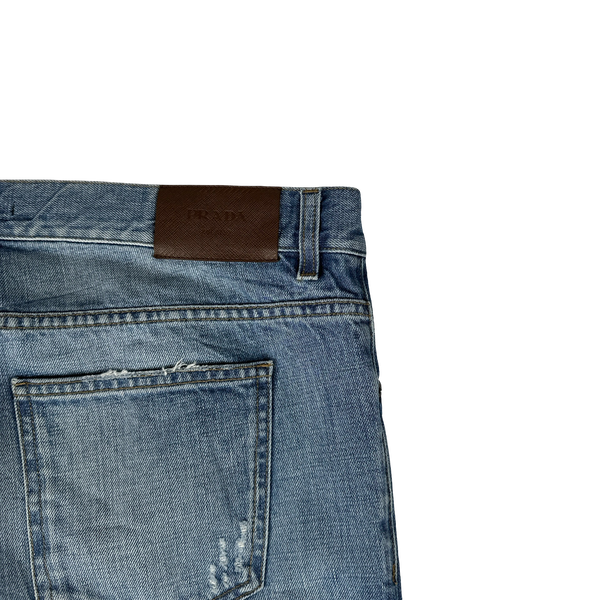 Prada Tapered Fit Denim Jeans - 36" Waist