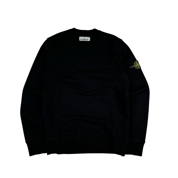 Stone Island 2020 Black Crewneck Sweatshirt - Small