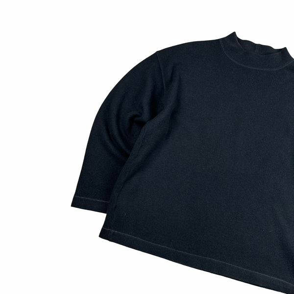 Stone Island Vintage 1994 Navy Wool Blend Crewneck Jumper - Large