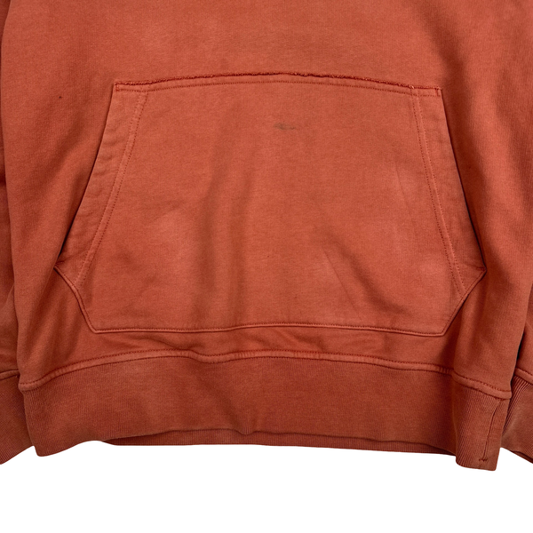 Stone Island Terracotta Cotton Pullover Hoodie - Medium