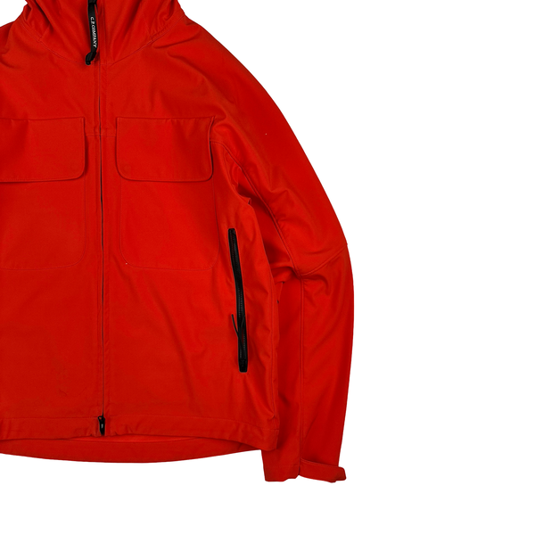 CP Company Orange Shell R Google Multi Pocket Zipped Jacket - Medium