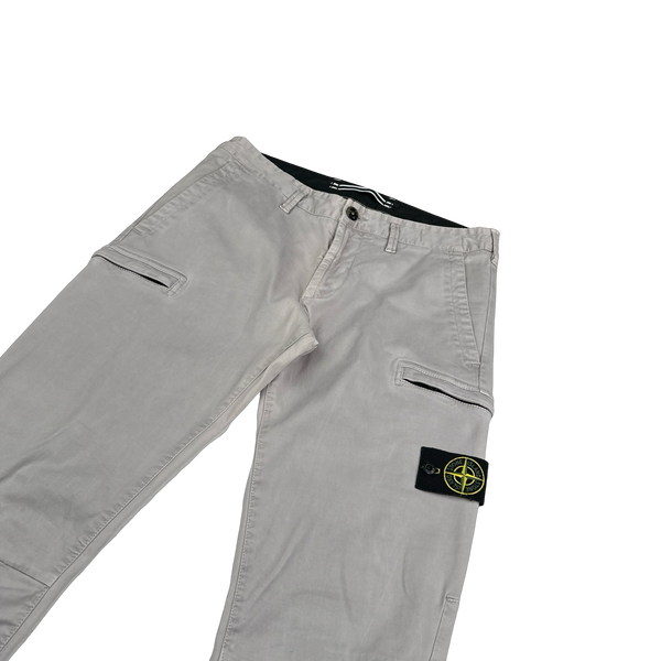 Stone Island 2020 Grey SK Cargo Trousers - 32"