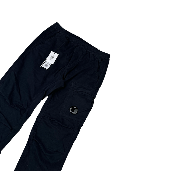 CP Company Navy Ergonomic Fit Cargo Trousers - Small