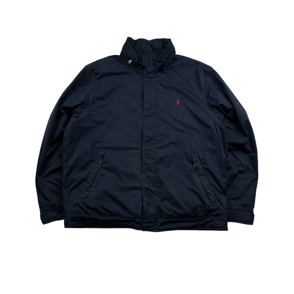 Ralph Lauren Navy Fleece Lined Water Resistant Jacket - Large