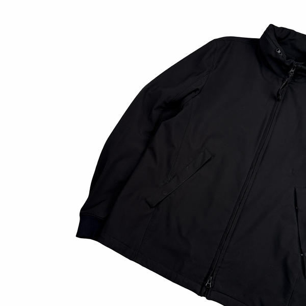 CP Company Black Soft Shell Lens View Zipped Jacket - XL