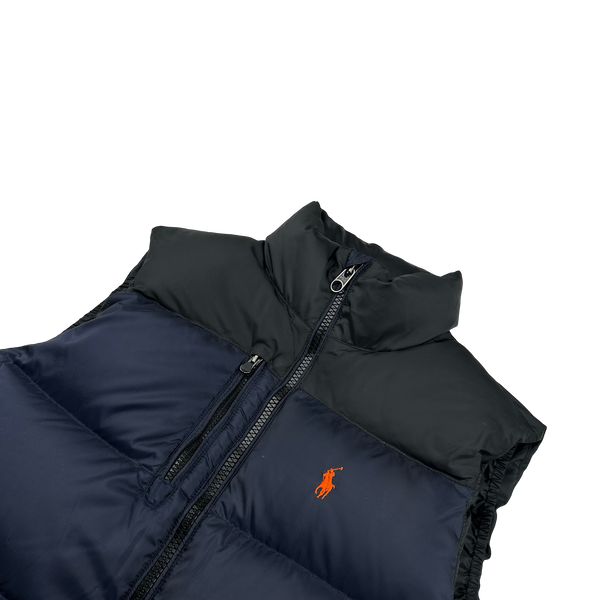 Ralph Lauren Navy Down Puffer Gilet - Medium