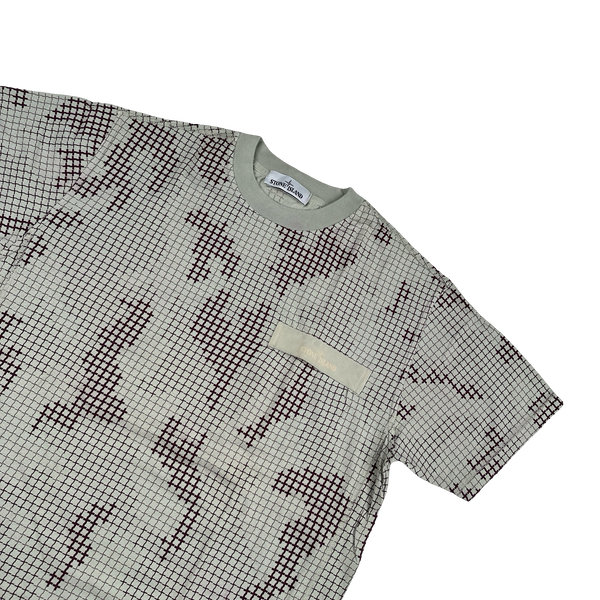 Stone Island 2017 Grid Check Camo T Shirt - XL