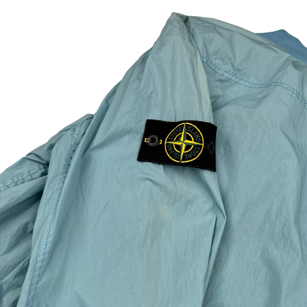 Stone Island 2017 Blue Garment Dyed Crinkle Reps Jacket - Medium