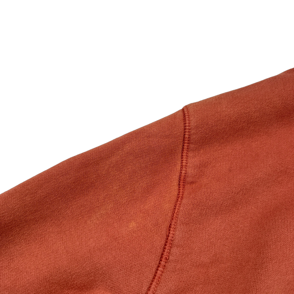 Stone Island Terracotta Cotton Pullover Hoodie - Small