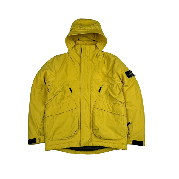 Stone Island 2018 Yellow Micro Reps Primaloft Lined Jacket - Small