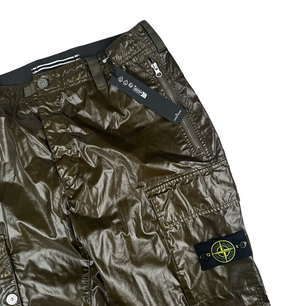 Stone Island 2025 Khaki Type Rx Fit Cargo Trousers - 32"