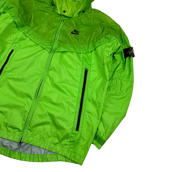 Stone Island x Nike Green Hyperlight Membrana Windrunner Jacket