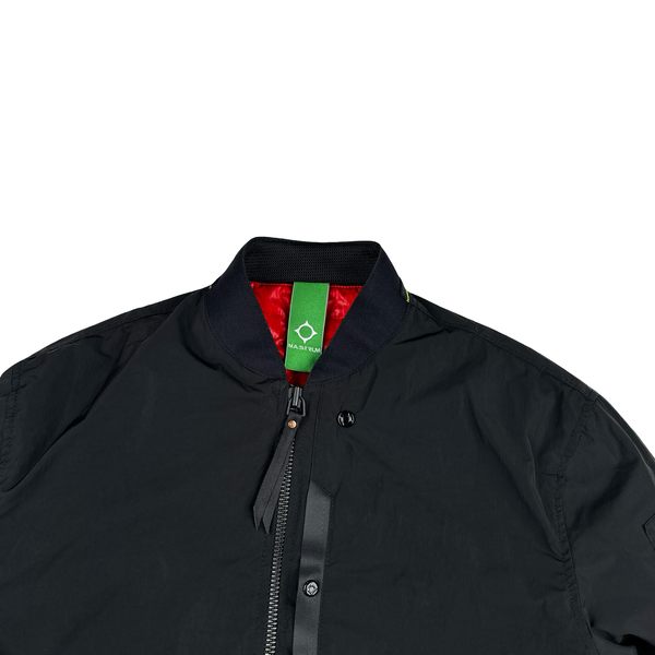 Ma Strum Black Multi Pocket Bomber Jacket - Small