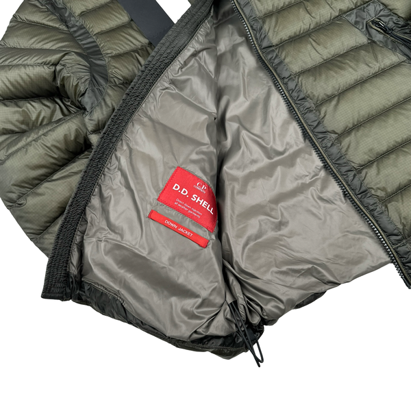 CP Company Khaki DD Shell Puffer Jacket - Medium