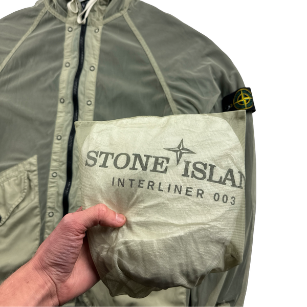 Stone Island 2003 Interliner 3 in 1 Mesh Hooded Jacket - Medium