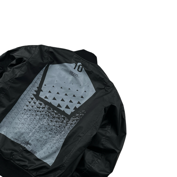 Stone Island 2018 Black Shadow Project Poly Hide 2L Bomber Jacket - Small