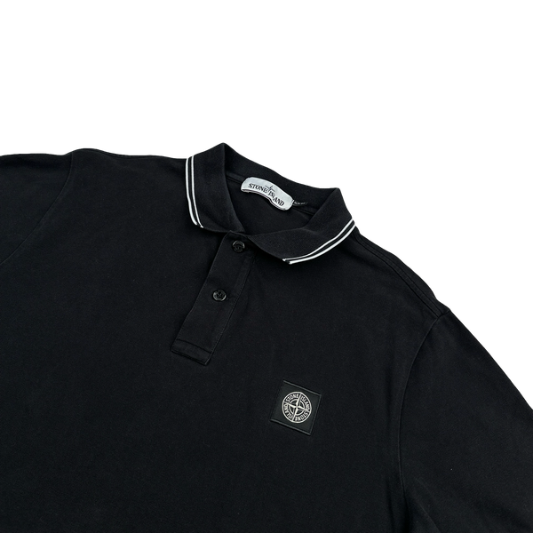 Stone Island 2019 Black Short Sleeve Polo Shirt - XL