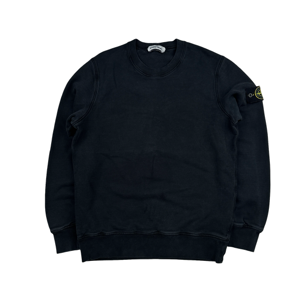 Stone Island 2020 Black Cotton Crewneck Sweatshirt - Medium