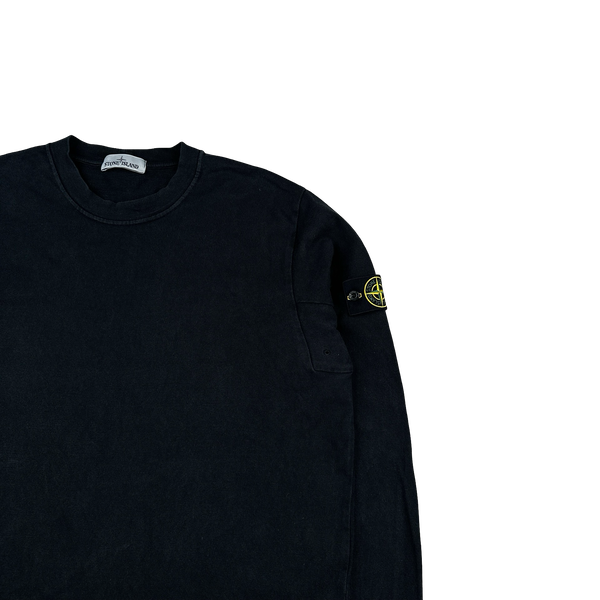 Stone Island 2014 Black Thick Cotton Crewneck Jumper - 3XL