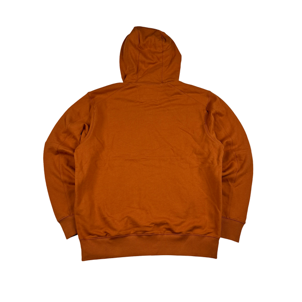 CP Company Orange Cotton Lens Viewer Pullover Hoodie - Large