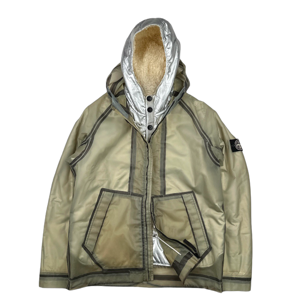 Stone Island 2015 Sherling Lined Poly Cover Jacket - XL