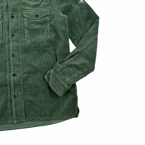 Stone Island AW2020 Green Jumbo Cord Shirt - Medium