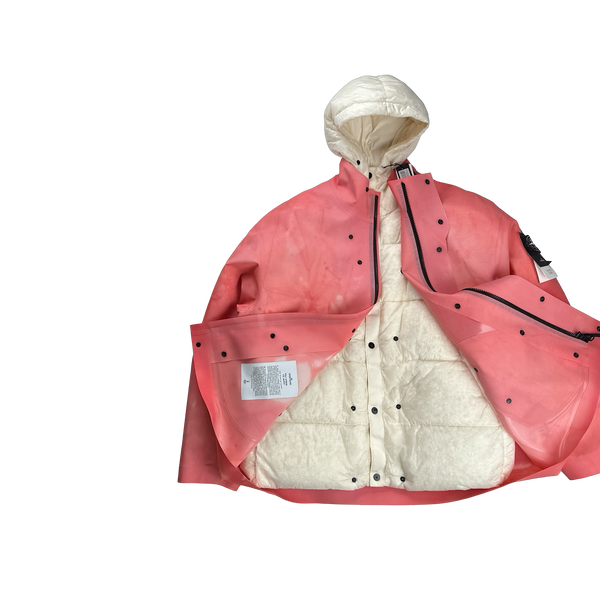 Stone Island 2023 Plaster Special Process Poly Strata Down Lined Ice Jacket- XL