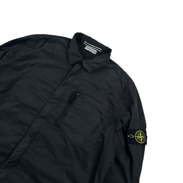 Stone Island 2011 Black Cotton Blend Overshirt - XXL