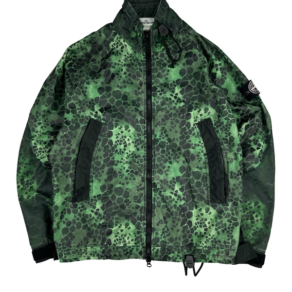 Stone Island 2018 Alligator Camo Light Cotton Nylon Jacket - Large