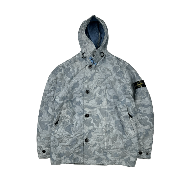 Stone Island 2020 Blue Big Loom Camo TC Jacket - Large