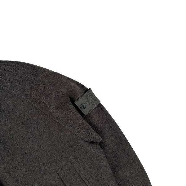 Stone Island 2020 Grey Ghost Piece Wool Hooded Jumper - Medium