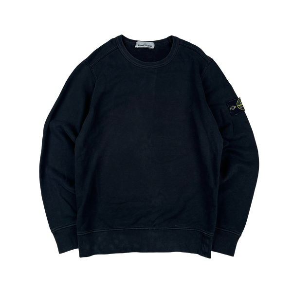 Stone Island 2021 Black Crewneck Sweatshirt Jumper - Small