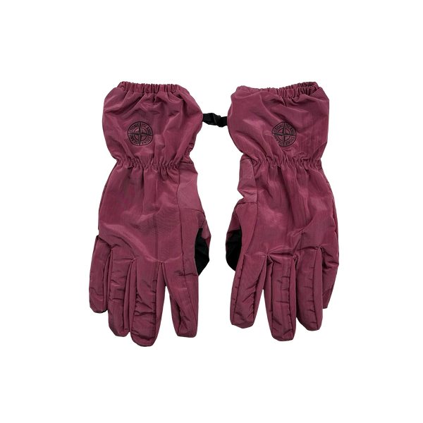 Stone Island 2023 Pink Nylon Metal Econyl Gloves