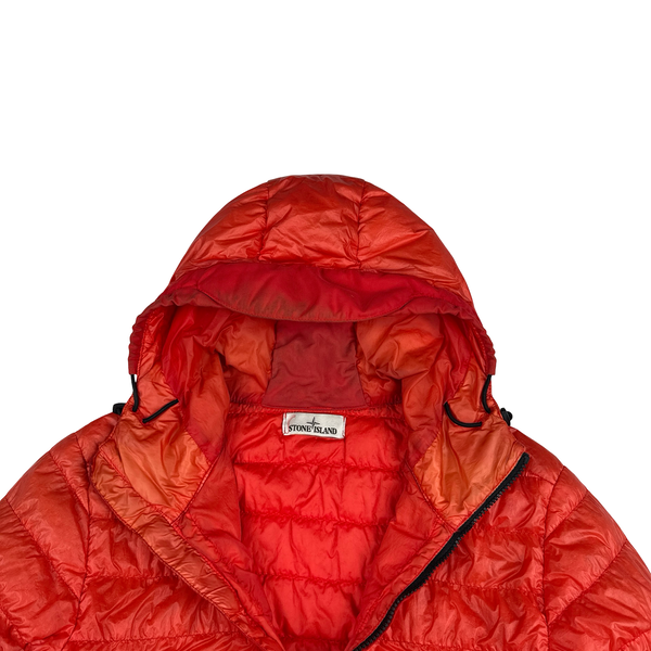 Stone Island 2016 Red Garment Dyed Puffer Jacket - Medium