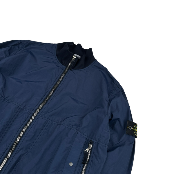 Stone Island 2010 Navy Cotton Blend Bomber Jacket - XXL