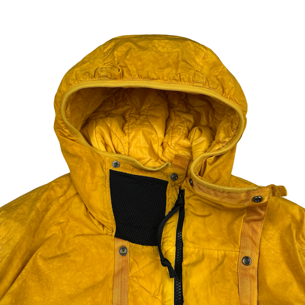 CP Company Orange Nycra Re-Colour Goggle Hooded Jacket - Large